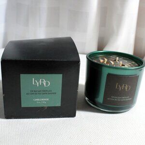 NIB Avon LYRD 3-Wick Candle in scent Fir Balsam Fireplace